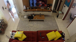 Hot wife Thay Ksada was recognized by the delivery man and chosen to come in and let him suck her hot pussy