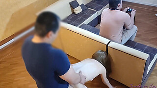 My Boyfriend Is Very Entertained With The Video Game And He Doesn't Serve Me I Take Advantage To Ride Him A Chub With My step Brother-in-Law Who Fucks Me From Behind My Cuckold Boyfriend NTR