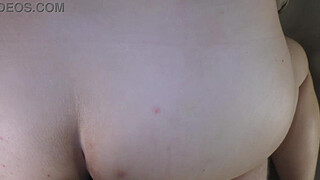 BBW hotwife with a large tits and nice arse get a rough fucking in doggystyle pose and missionary until get a big creampie and double orgasm! - Milky Mari