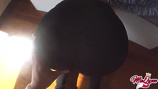 Hot College Roommate is stuck and gets fucked in doggystyle ( CREAMPIE )