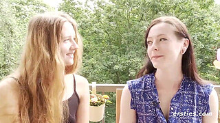 Ersties: 21-year-old German chick has her first lesbian experience