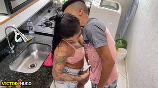 ENJOYING MY WIFE IN THE KITCHEN