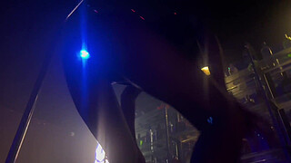 I was wearing an anal plug that flashes in the Glory hole