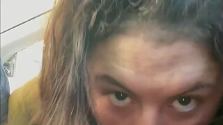 Colombian teen gagging in public hotel parking lot. La Paisa gets mouth cum shot!!