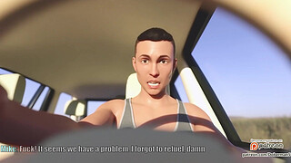 cheated on her husband with a passing, while he went for gasoline