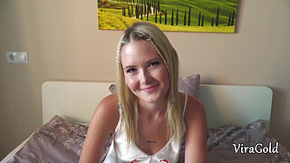 18yo Cutie Blonde Has Toy Up Her Butt And Fucked By Stepdaddy