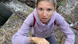 Gina Gerson was caught and fucked for unlegal outdoor pissing (Part 1)