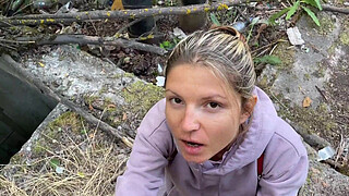 Gina Gerson was caught and fucked for unlegal outdoor pissing (Part 1)