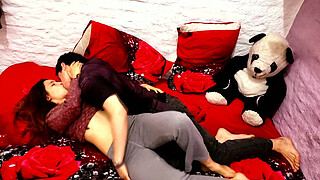 We watched a romantic movie on netflix and we fell in love having sex in your bed