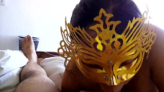 Blowjob from Gloria to Paco with cumshot in the mouth