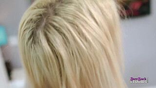 Step Daughter Learns how to Suck my Shaft While stepMom Watches - Skylar Vox