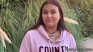 An innocent Latina teen fucks for money