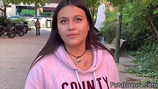 An innocent Latina teen fucks for money