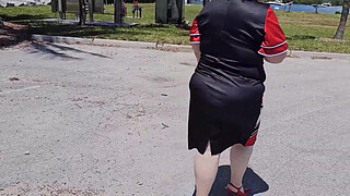 Classy mature lady sightseeing and decided to bring you along