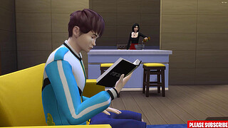 Japanese step sister fucks with her step horny step brother for the first time