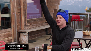 TUSHY Anal Obsessed Hottie Eve Sweet Seduces Clemence Audiard And Her Boyfriend At The Chalet