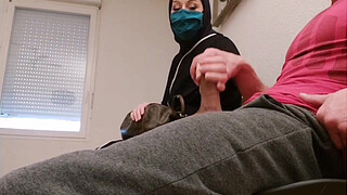 Pervert doctor puts a <censored> in his waiting room, this muslim bitch will be caught red-handed with empty French ball