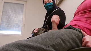 Pervert doctor puts a <censored> in his waiting room, this muslim bitch will be caught red-handed with empty French ball
