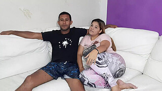 He falls <censored> while we watch a movie, I can't resist and I give him a delicious blowjob