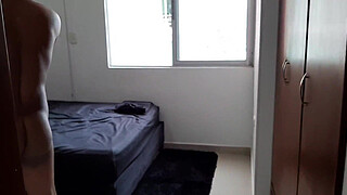 My stepmother makes me a delicious blowjob while showering. Part 2. The follo on all legs until I run