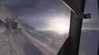 4K Public cumshot on mouth in ski lift Part 1, 2