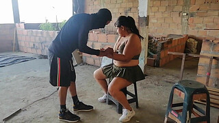 I leave school and on my way home a thief fucks me on the terrace