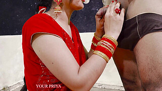 Karva Chauth Special: Newly married priya had First karva chauth sex and had blowjob under the sky