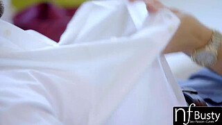 NF Busty - Big Tit Teen Seduces Boss Into Hot Fuck