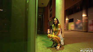 Party Babe Cheats on her Boyfriend - Risky Doggy Fuck in Public - Shaiden Rogue