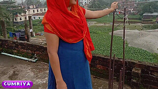 See My Maid On Rooftop And Fuck Her XXX