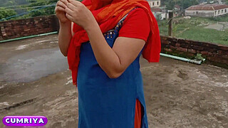 See My Maid On Rooftop And Fuck Her XXX