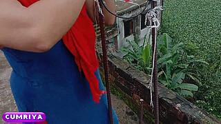 See My Maid On Rooftop And Fuck Her XXX