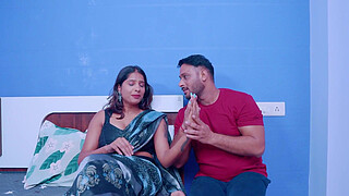 Sexy wife angry on her husband but the guy make her happy by giving her sexual pleasure