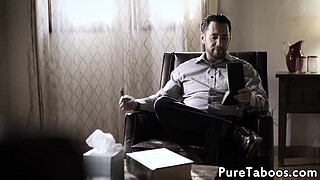 Stepdaughter gets bent over and pussyfucked