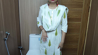 Trying My Stepmother's Delicious Pussy in the Bathroom. Full Video