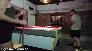 Tigress Vip presents sex on the pool table -Gaúcho Pussy Hunter -She baez -Cel Baez