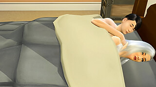 step Son Sneaks Under His step mom Blanket Knowing She Is Naked Under