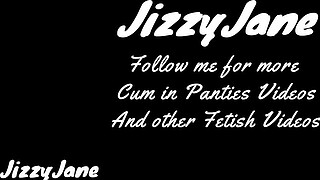 Cumming in Her Sexy Panty and Denim Shorts - Step Sister Cum in Panties