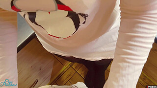 Stepmom teaches to gain experience |Creampie|Cum Pantyhose