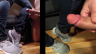 cum on feet and shoes cumpilation cumshot compilation YummyCouple