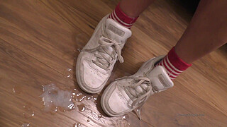 cum on feet and shoes cumpilation cumshot compilation YummyCouple