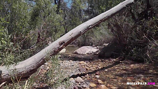 Cum in my Pussy Twice!! Naughty Public Double Creampie for Perfect Young Amateur Chick - Molly Pills - Outdoor POV Fucking 1080p HD