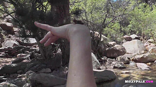 Cum in my Pussy Twice!! Naughty Public Double Creampie for Perfect Young Amateur Chick - Molly Pills - Outdoor POV Fucking 1080p HD