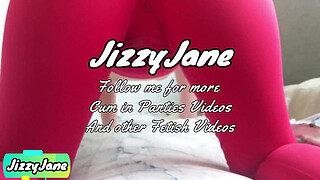 Step Sister loves when I cum in her panties and leggings and smooth pussy