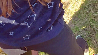 Nympho Fucked in Ripped Jeans Denim and Finishing With Huge Cumshot