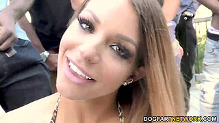 A Dozen BBCs Get Sucked Off By Brooklyn Chase