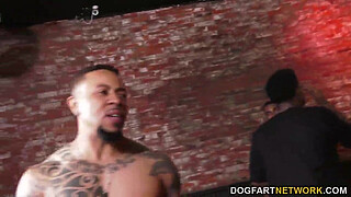 BBC Bitch Candice Dare Survives Interracial Gangbang In A Bar