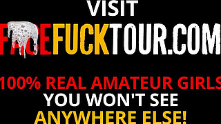 Big Lips Beauty Roughly Face Fucked Against the Wall For Facial Cumshot Reward