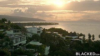 BLACKED Hot MILF Ava seduces stranger at hotel