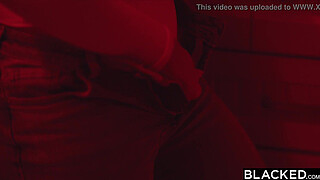 BLACKED Gorgeous artist Rachel seduces her model Isiah